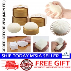 Little B House Simulation Pau&Tofu Squishy Bun Stress Reliever Squeeze Toy Mainan Anti Stress - BT333