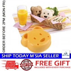 Little B House Bear Shape Sandwich Mold Maker DIY Cutter Stamp Mold Bento Accessories Acuan Sandwic - KW08