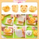 Little B House Bear Shape Sandwich Mold Maker DIY Cutter Stamp Mold Bento Accessories Acuan Sandwic - KW08