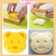 Little B House Bear Shape Sandwich Mold Maker DIY Cutter Stamp Mold Bento Accessories Acuan Sandwic - KW08