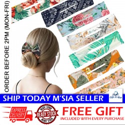 Little B House Hair Square Retro Graffiti Bangs Clip Bowknot Multicolor Cloth Magic Clip Aksesori Rambut - H56