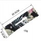 Little B House Hair Square Retro Graffiti Bangs Clip Bowknot Multicolor Cloth Magic Clip Aksesori Rambut - H56
