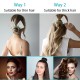 Little B House Hair Square Retro Graffiti Bangs Clip Bowknot Multicolor Cloth Magic Clip Aksesori Rambut - H56