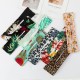 Little B House Hair Square Retro Graffiti Bangs Clip Bowknot Multicolor Cloth Magic Clip Aksesori Rambut - H56
