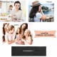 Little B House Hair Square Retro Graffiti Bangs Clip Bowknot Multicolor Cloth Magic Clip Aksesori Rambut - H56