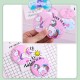 Little B House Round Pocket Mirror Makeup Mini Cartoon Mirror Cosmetic Round Mirror Cermin Kecil - MU09