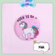 Little B House Round Pocket Mirror Makeup Mini Cartoon Mirror Cosmetic Round Mirror Cermin Kecil - MU09