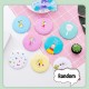 Little B House Round Pocket Mirror Makeup Mini Cartoon Mirror Cosmetic Round Mirror Cermin Kecil - MU09