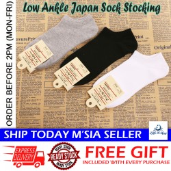 Little B House Man Low Ankle Socks Breathable Sports Socks Solid Color Stokin Lelaki - SK01