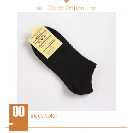 Little B House Man Low Ankle Socks Breathable Sports Socks Solid Color Stokin Lelaki - SK01