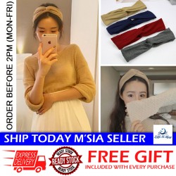 Little B House Headdress Cross-Hair Bands Elastic Hairband Wash Face Headband Cekak Rambut - H57