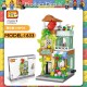 Little B House Street View Building Blocks Creative Brick Food Educational Toys 街景积木 Blok Mini - BT186