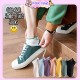 Little B House Korean Curling Smiley Socks Women Soft Breathable Ankle Socks Stokin Perempuan - SK10