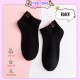 Little B House Korean Curling Smiley Socks Women Soft Breathable Ankle Socks Stokin Perempuan - SK10