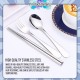 Little B House Portable Dinnerware Stainless Steel Reusable 4pcs Cutlery Set with Case Sudu Garpu Penyepit - KW40