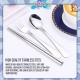 Little B House Portable Dinnerware Stainless Steel Reusable 4pcs Cutlery Set with Case 便携餐具 Sudu Garpu Penyepit - KW40