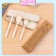 Little B House Wheat Cutlery 3PCS Portable Tableware Reusable Wheat Cutlery Set Box Sudu Garpu Penyepit - KW46