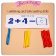 Little B House Children Montessori Math Enlightenment Aids Card Counting Toys 数字认知配对运算 Mainan Matematik - BT121