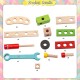 [Little B House] Children Assembly Hands-on Repair Nut Combination Toolbox Toys 木制螺母玩具 Mainan Tukang Kayu - BT139