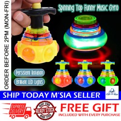 Little B House LED Light Shiny Toy Spinning Gyroscope Spinner Fidget LED Toys Kids Mini Toys LED Gasing - BT331