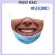 Little B House Unisex Face Expression Reusable Funny Washable Adults Mask 万圣节搞怪口罩 Topeng Muka Lucu - MA19