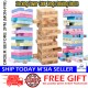 Little B House Wooden Domino Tower Stacking Games Building Blocks Game Toy Mainan Jenga - BT96.