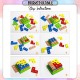 Little B House Wooden Puzzles Geometric Stacker Building Block Education Toy Mainan Montessori - BT148