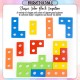 Little B House Wooden Puzzles Geometric Stacker Building Block Education Toy Mainan Montessori - BT148