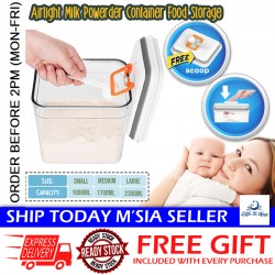Little B House Airtight Plastic Baby Milk Powder Container Food Storage With Scoop Bekas Susu Tepung - TW14