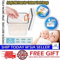 Little B House Airtight Plastic Baby Milk Powder Container Food Storage With Scoop 奶粉密封罐 Bekas Susu Tepung - TW14