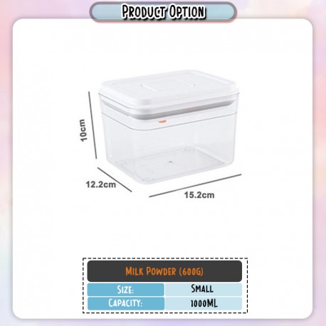 Little B House Airtight Plastic Baby Milk Powder Container Food Storage With Scoop Bekas Susu Tepung - TW14