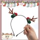 Little B House Christmas Antlers Cute All-Match Christmas Tree Hair Clip Headband Christmas Headbands - XM03