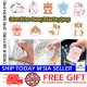 Little B House Cartoon Compressed Dishwashing Wood Pulp Cotton Kitchen Scrub Sponge Span Basuh Pinggan - KW45