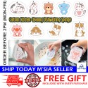 Little B House Cartoon Compressed Dishwashing Wood Pulp Cotton Kitchen Scrub Sponge Span Basuh Pinggan - KW45