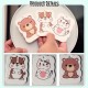 Little B House Cartoon Compressed Dishwashing Wood Pulp Cotton Kitchen Scrub Sponge Span Basuh Pinggan - KW45