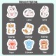 Little B House Cartoon Compressed Dishwashing Wood Pulp Cotton Kitchen Scrub Sponge Span Basuh Pinggan - KW45