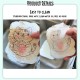 Little B House Cartoon Compressed Dishwashing Wood Pulp Cotton Kitchen Scrub Sponge Span Basuh Pinggan - KW45