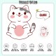 Little B House Cartoon Compressed Dishwashing Wood Pulp Cotton Kitchen Scrub Sponge Span Basuh Pinggan - KW45