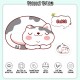 Little B House Cartoon Compressed Dishwashing Wood Pulp Cotton Kitchen Scrub Sponge Span Basuh Pinggan - KW45
