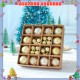 Little B House Christmas Tree Balls Deco Shatterproof Xmas Ball Ornaments Set Decorations Hiasan Krismas - XM09