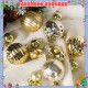 Little B House Christmas Tree Balls Deco Shatterproof Xmas Ball Ornaments Set Decorations Hiasan Krismas - XM09