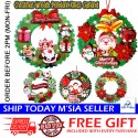 Little B House Christmas Wreath Artificial Garland Xmas Beautiful PVC Decorations Hiasan Krismas - XM11