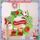 Little B House Christmas Wreath Artificial Garland Xmas Beautiful PVC Decorations Hiasan Krismas - XM11