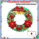 Little B House Christmas Wreath Artificial Garland Xmas Beautiful PVC Decorations Hiasan Krismas - XM11