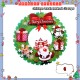 Little B House Christmas Wreath Artificial Garland Xmas Beautiful PVC Decorations Hiasan Krismas - XM11