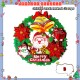 Little B House Christmas Wreath Artificial Garland Xmas Beautiful PVC Decorations Hiasan Krismas - XM11