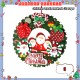 Little B House Christmas Wreath Artificial Garland Xmas Beautiful PVC Decorations Hiasan Krismas - XM11