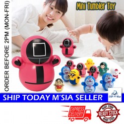 Little B House Mini Roly-poly Toy Mini Cartoon Tumbler Toy Doll Educational Toys Mainan Tumbler Kartun - BT328