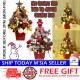 Little B House Table Mini Christmas Tree With Lights Ornaments Home Deco Set Pokok Krismas - XM10