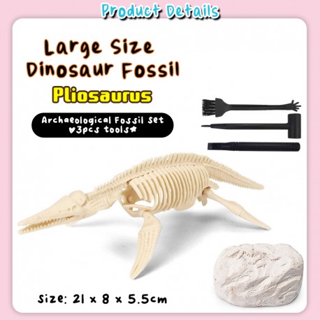 Little B House Dinosaur Fossil Skeleton Assorted Dino Bones Skeleton Toy 恐龙化石考古玩具 Mainan Arkeologi - BT329